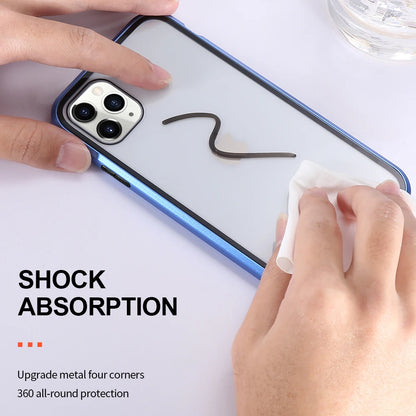 Magnetic Tempered Glass Metal Privacy Case for Iphone 11 12 13 14 15 16 Pro Max Anti-Spy 360 Protective Cover for Iphone XR XS